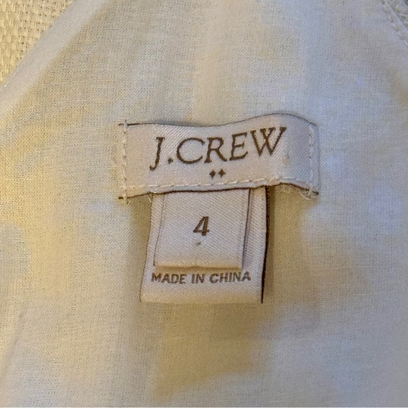 J. Crew Mini Dress Carrie Dot' Cotton Ivory Black Gorgeous! S 4 - Picture 9 of 16